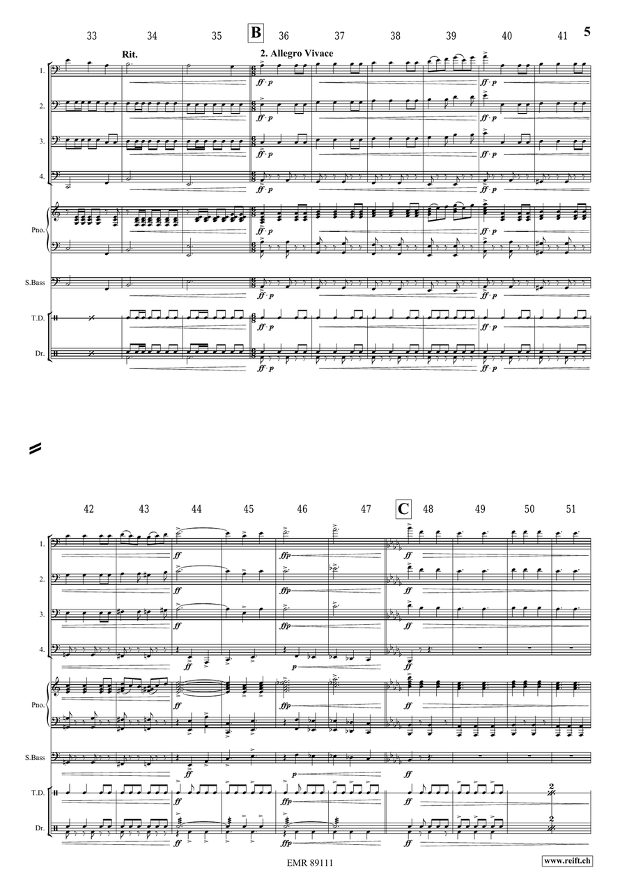 Epic Fantasy Epic Fantasy Tuba Quartet scores gallery preview page 6