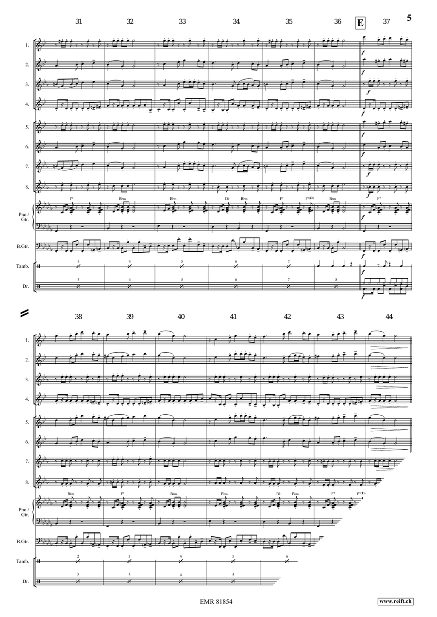 Tetris Tetris Saxophone scores gallery preview page 6