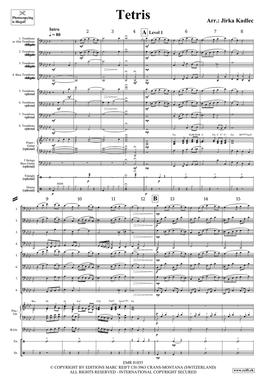 Tetris Tetris Trombone scores gallery preview page 4