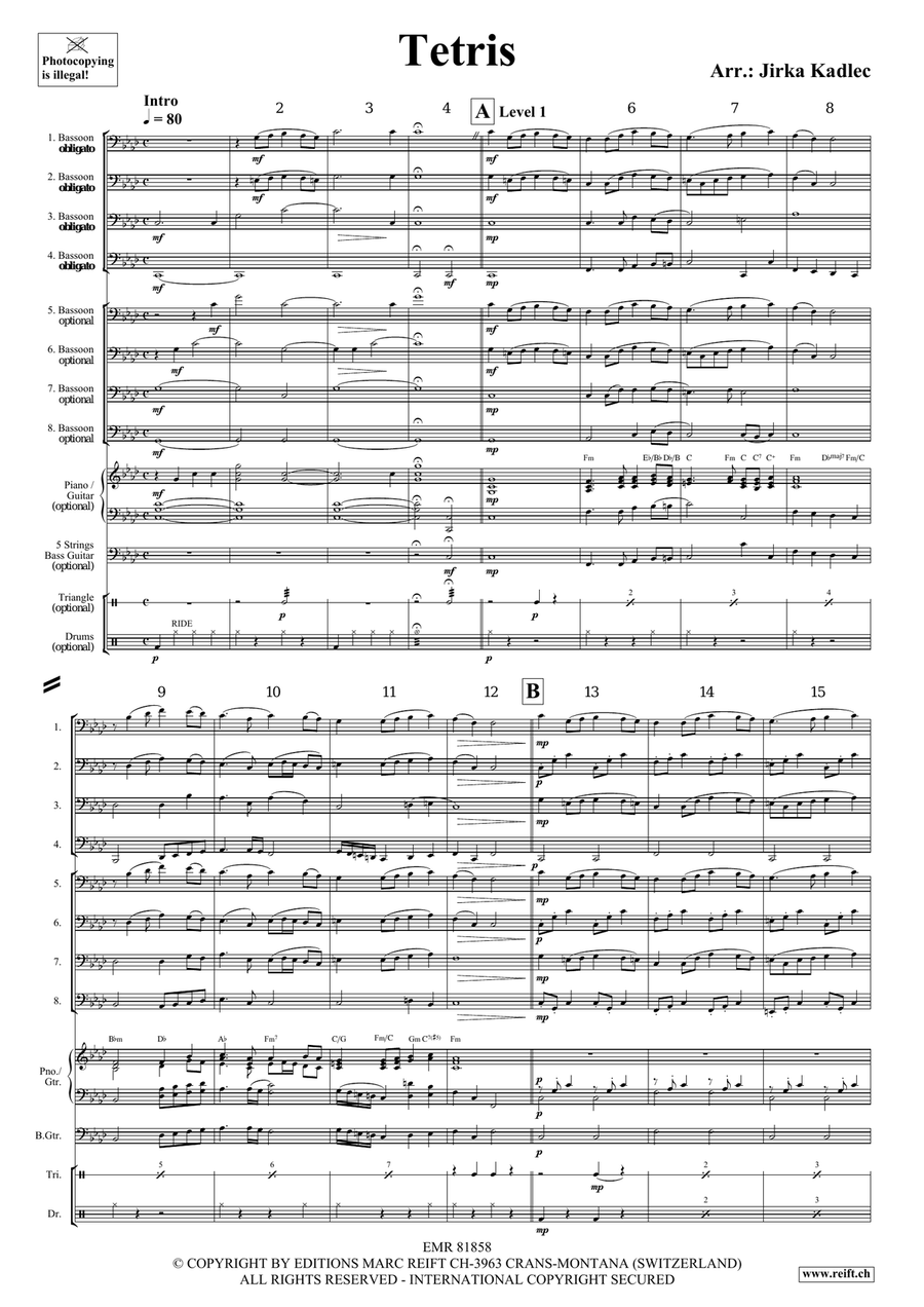 Tetris Tetris Bassoon scores gallery preview page 4
