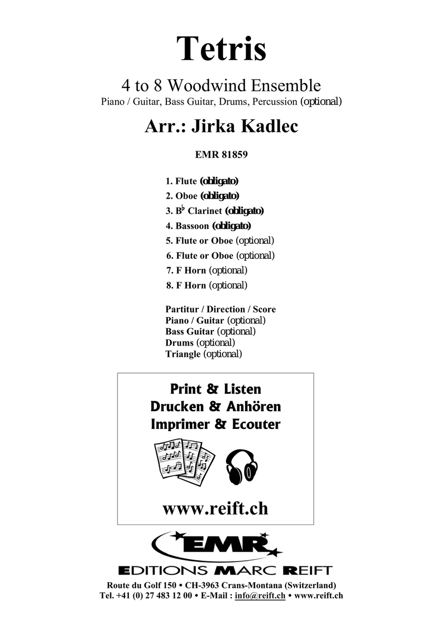 Tetris Tetris Woodwind Ensemble scores gallery preview page 2