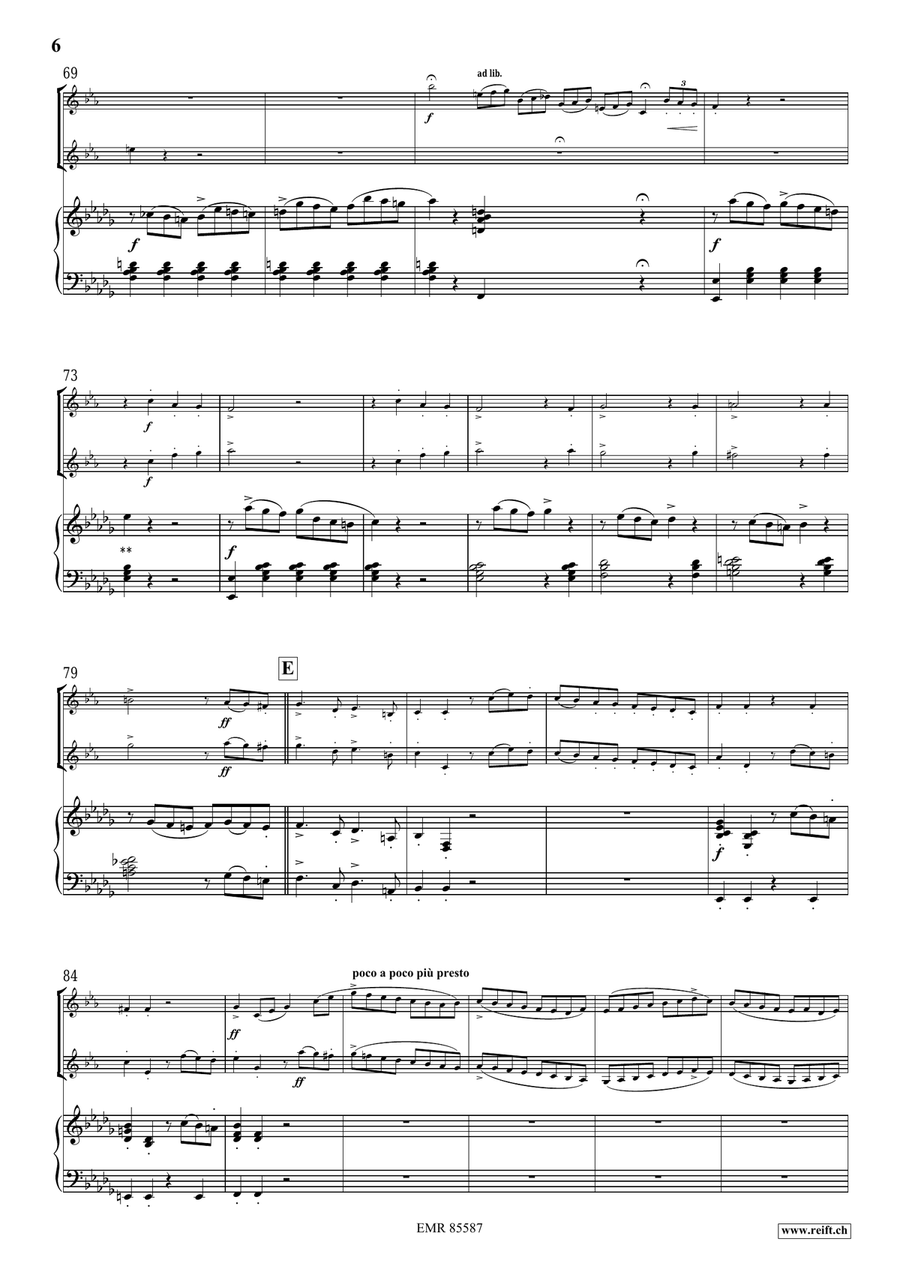 Concertpiece No. 2 by Felix Bartholdy Mendelssohn Trumpet Duet - Sheet Music page 6