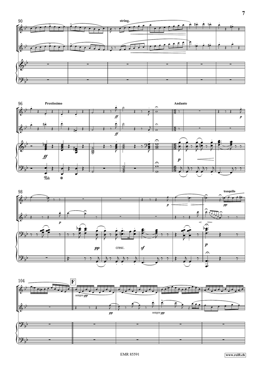 Concertpiece No. 2 by Felix Bartholdy Mendelssohn Flute Duet - Sheet Music page 7