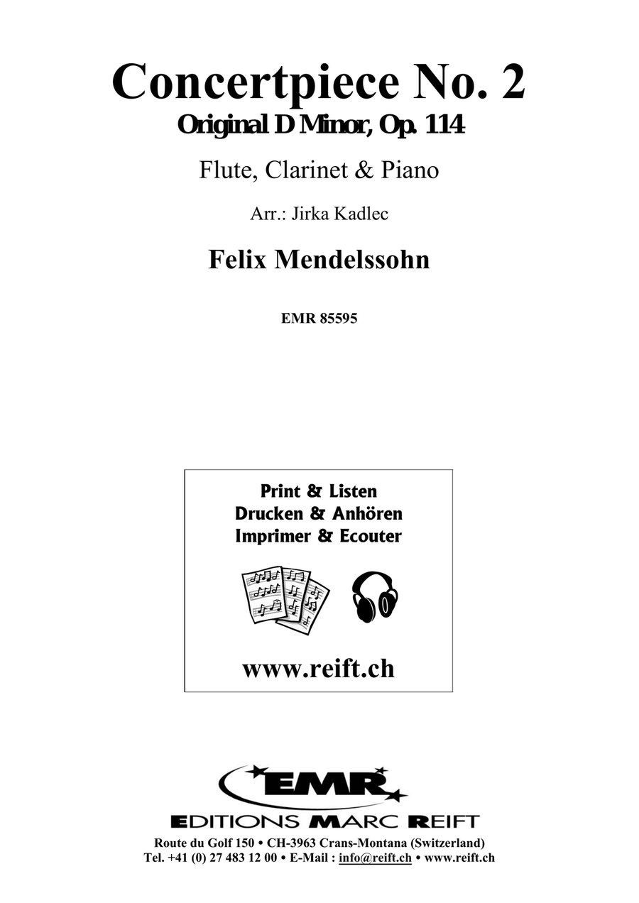 Concertpiece No. 2 by Felix Bartholdy Mendelssohn Clarinet - Sheet Music page 2