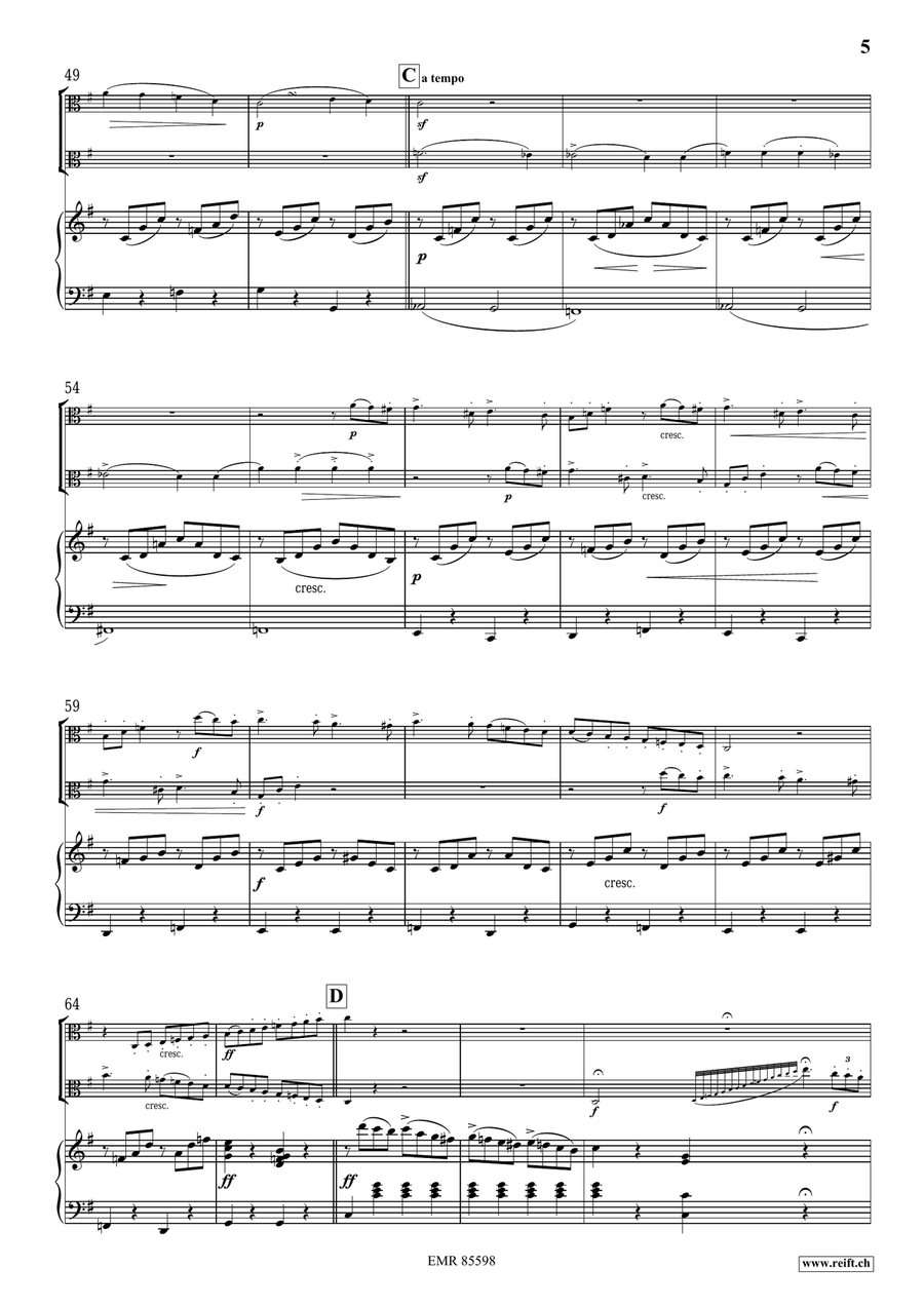 Concertpiece No. 2 by Felix Bartholdy Mendelssohn Viola - Sheet Music page 5