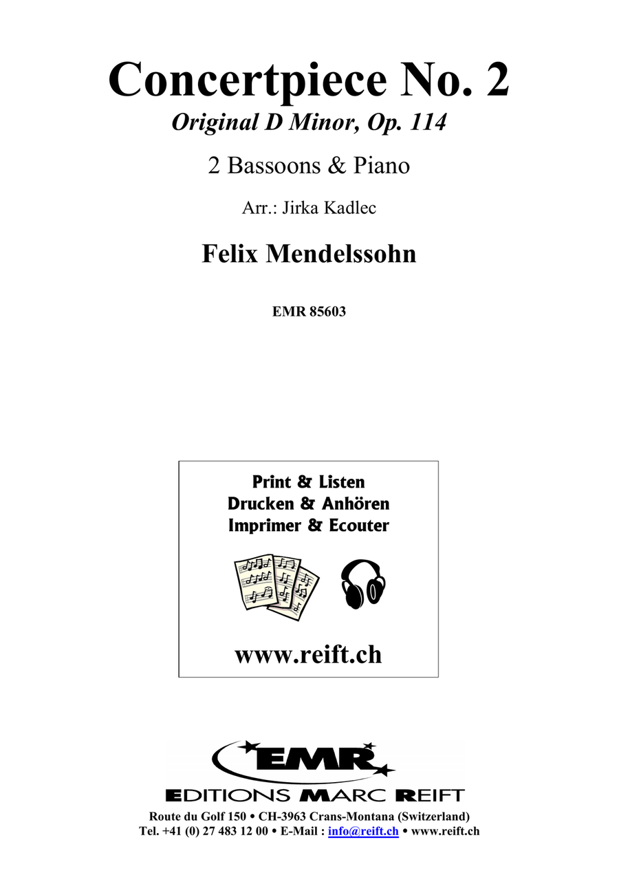 Concertpiece No. 2 by Felix Bartholdy Mendelssohn Bassoon - Sheet Music page 2