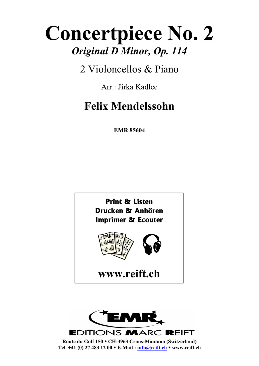 Concertpiece No. 2 by Felix Bartholdy Mendelssohn Cello - Sheet Music page 2
