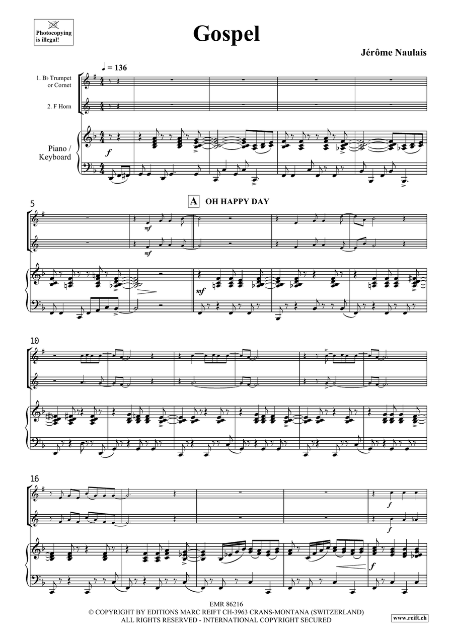 Gospel Gospel Cornet scores gallery preview page 4
