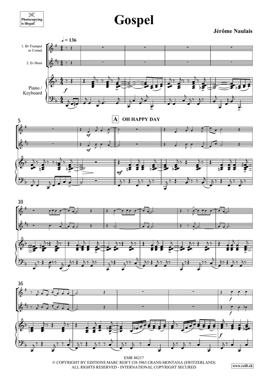 Gospel Gospel Cornet scores gallery preview page 4