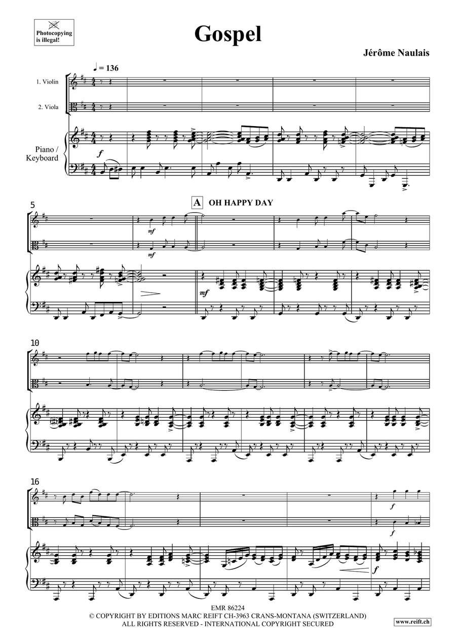 Gospel Gospel Viola scores gallery preview page 4