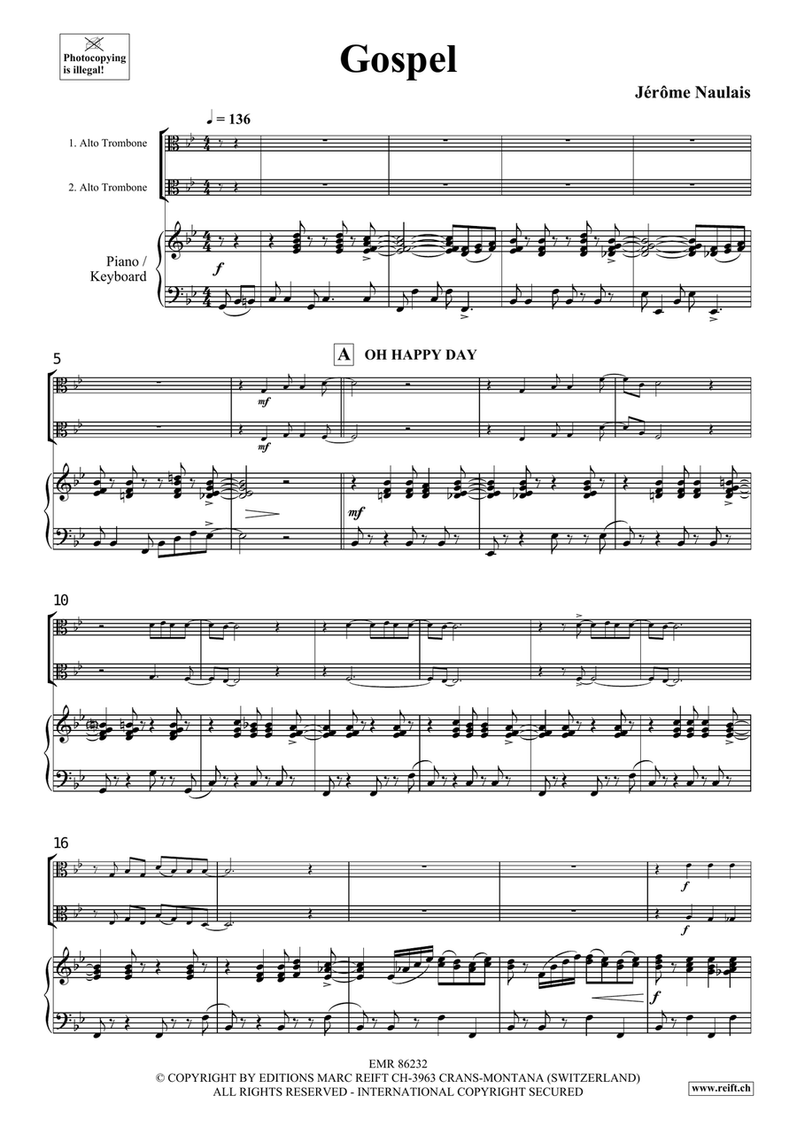 Gospel Gospel Piano Accompaniment scores gallery preview page 4