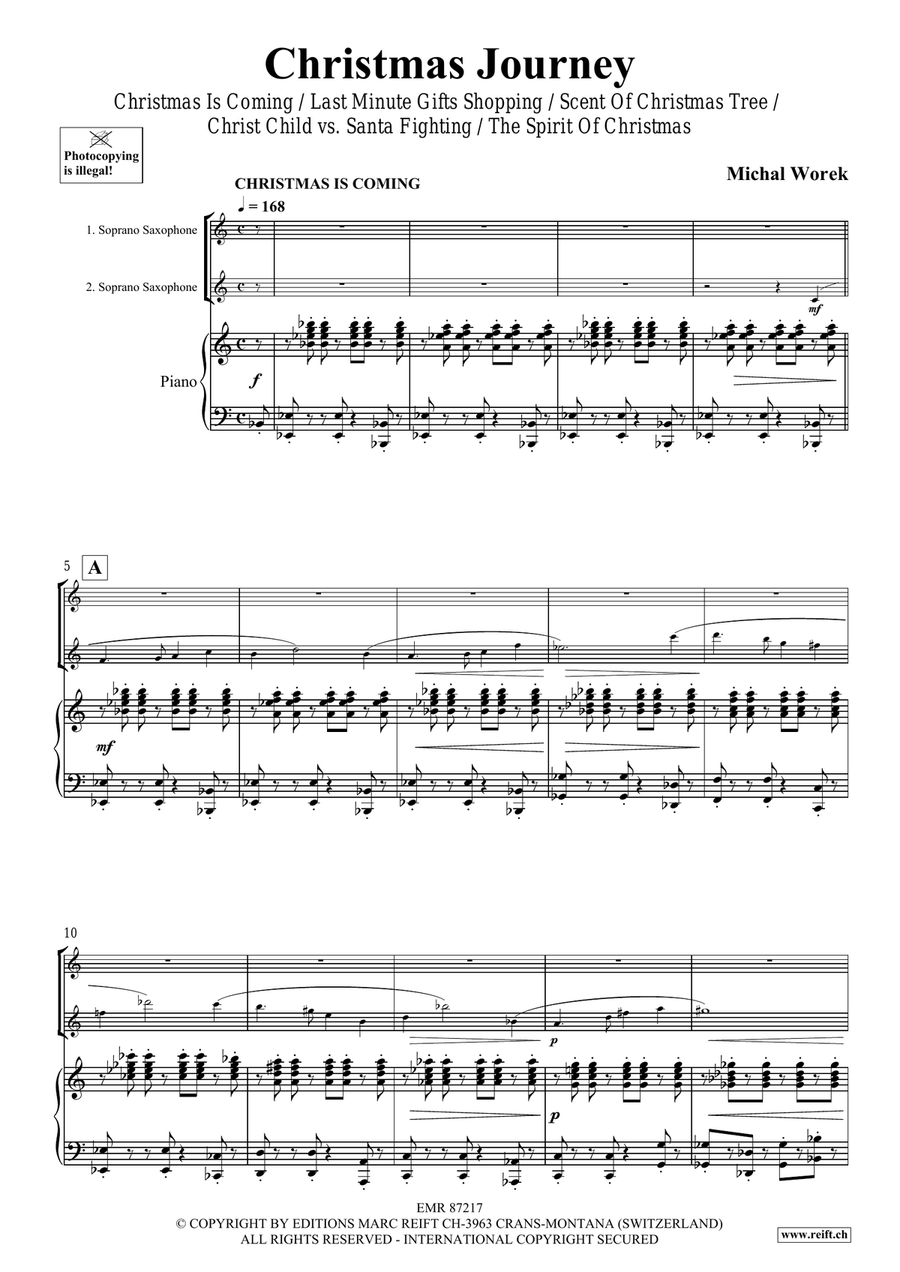 Christmas Journey Christmas Journey Soprano Saxophone scores gallery preview page 4