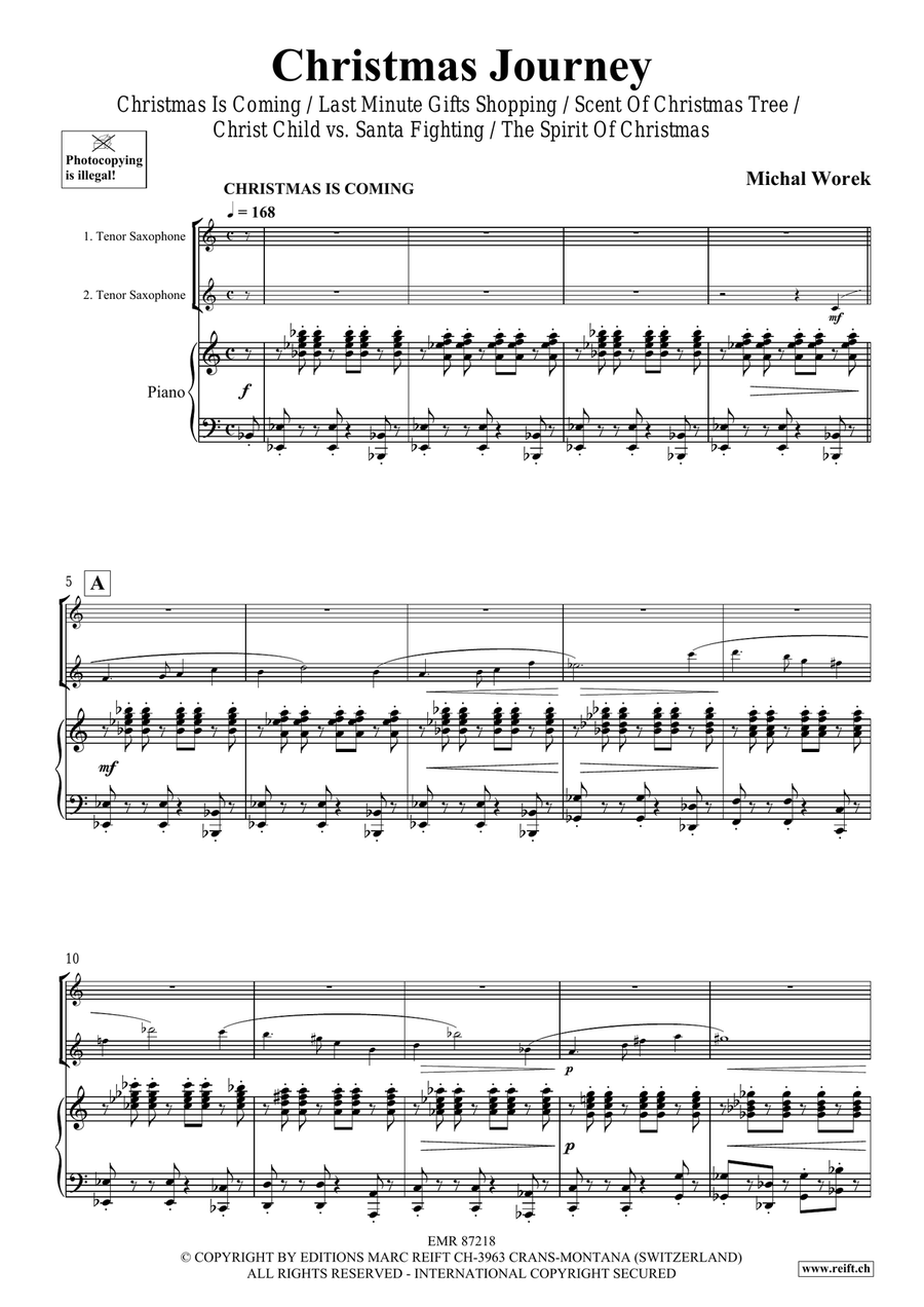 Christmas Journey Christmas Journey Tenor Saxophone scores gallery preview page 4