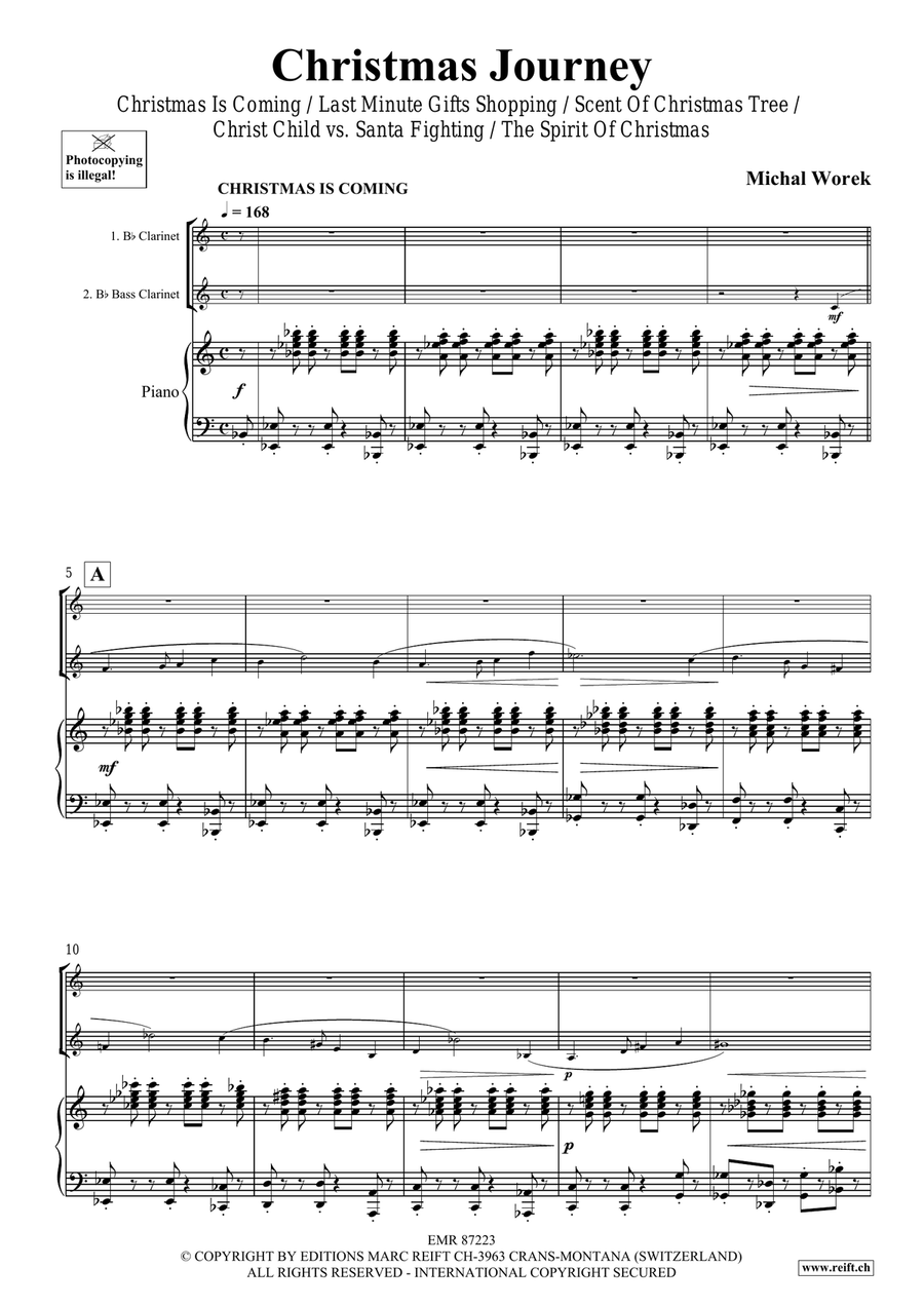 Christmas Journey Christmas Journey Bass Clarinet scores gallery preview page 4