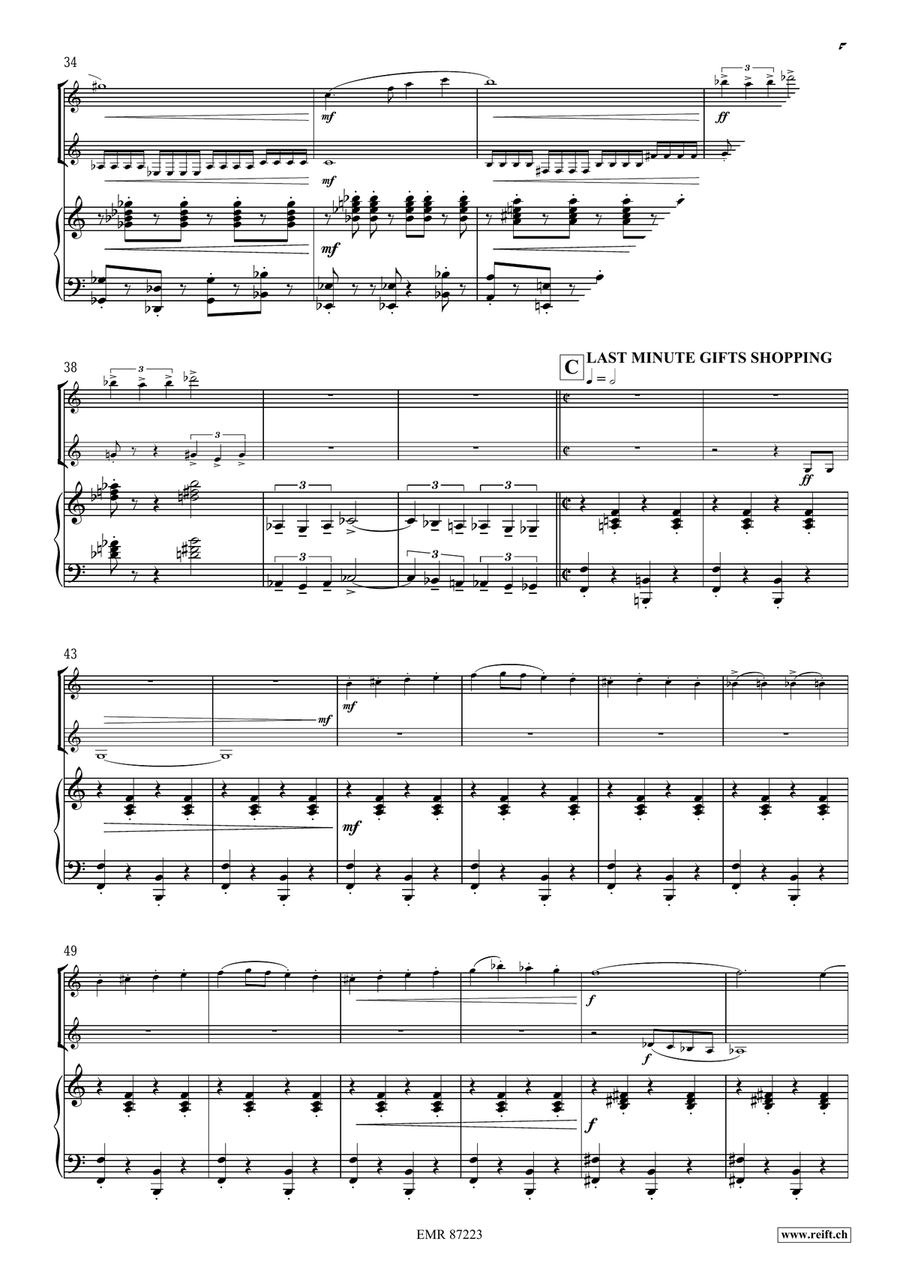 Christmas Journey Christmas Journey Bass Clarinet scores gallery preview page 6