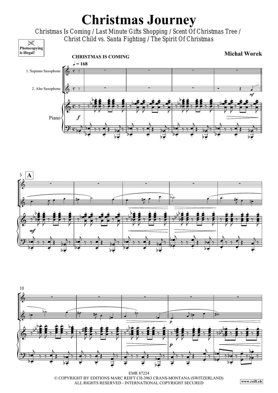 Christmas Journey Christmas Journey Soprano Saxophone scores gallery preview page 4