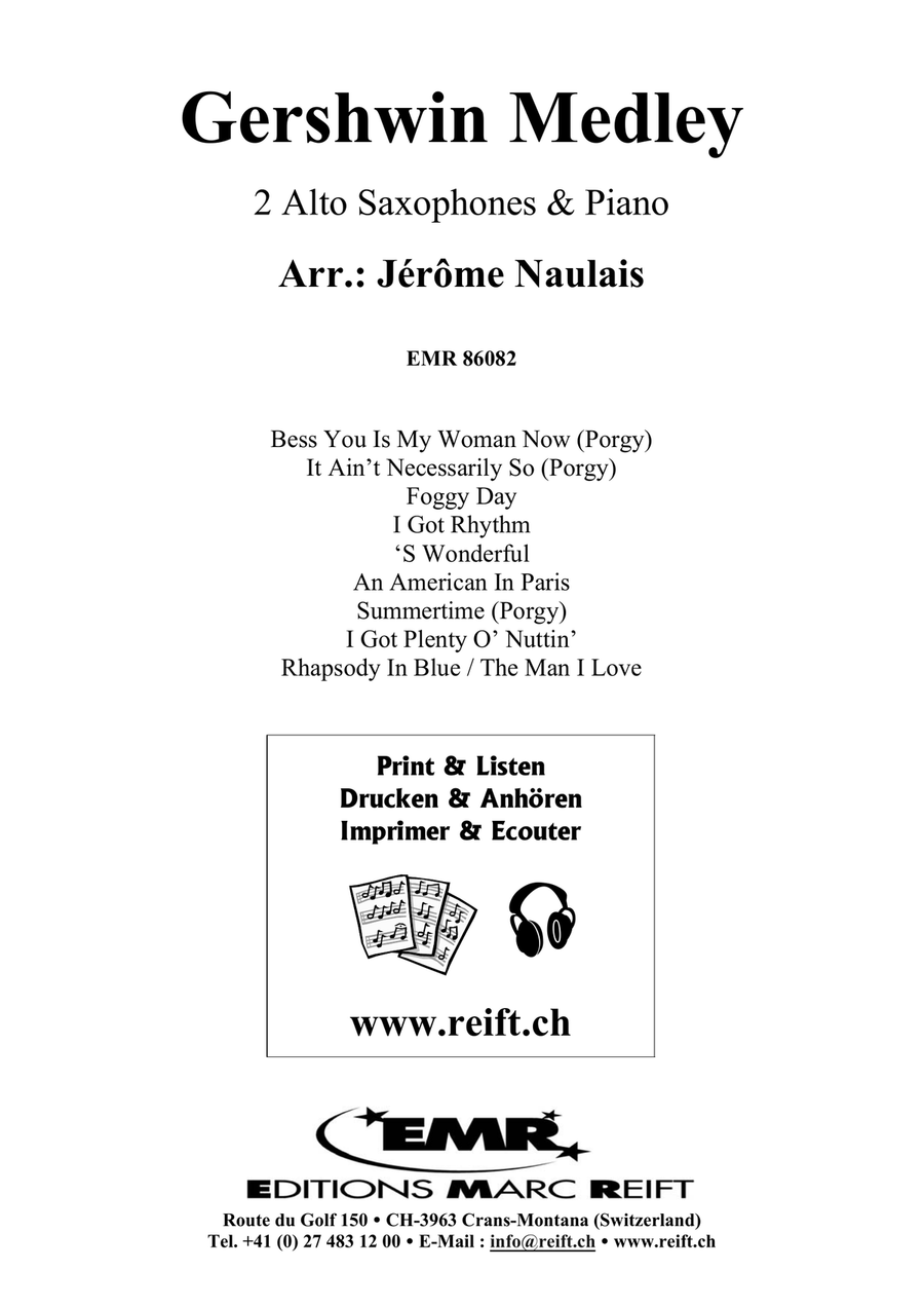 Gershwin Medley Gershwin Medley Alto Saxophone scores gallery preview page 2