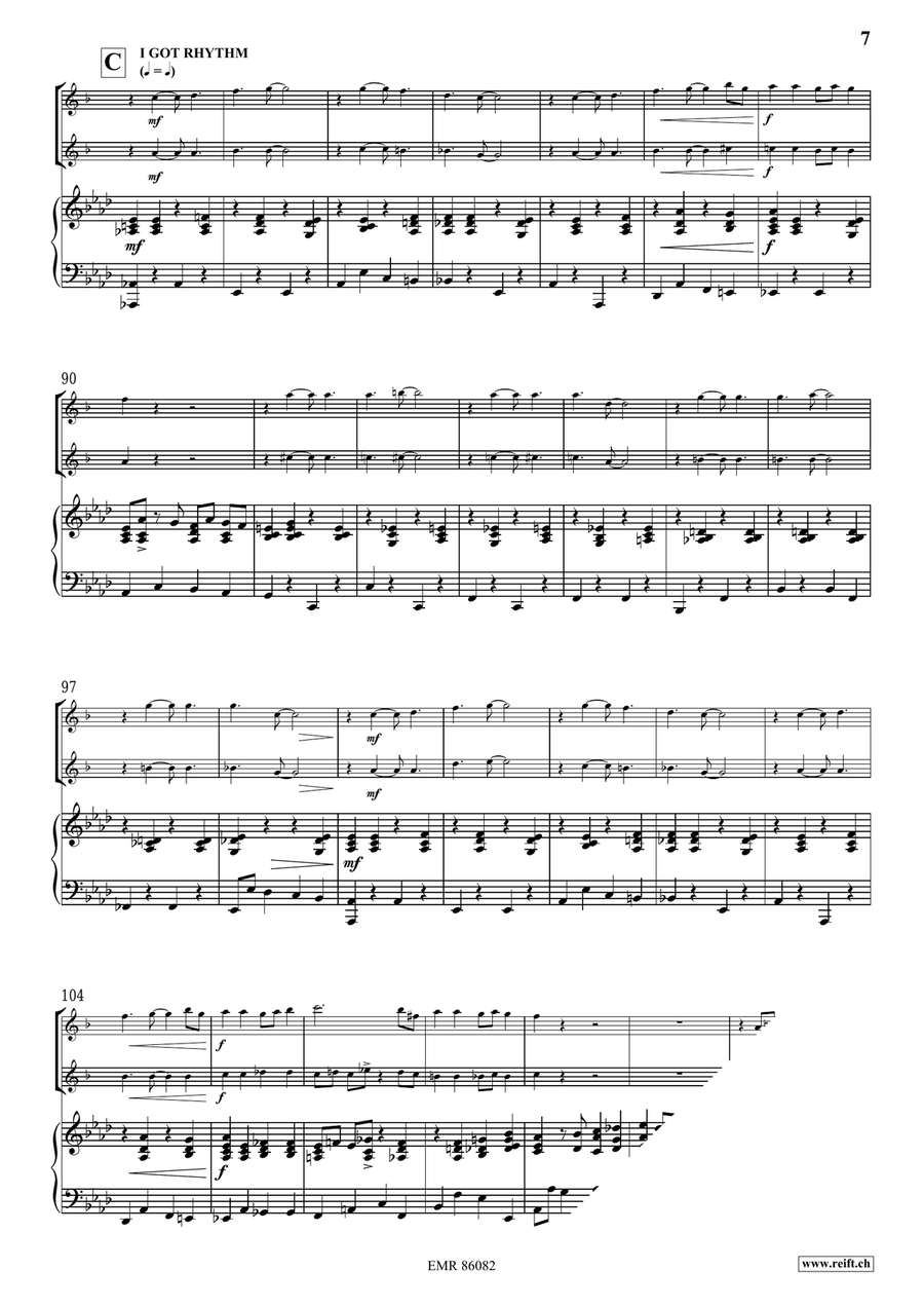 Gershwin Medley Gershwin Medley Alto Saxophone scores gallery preview page 7