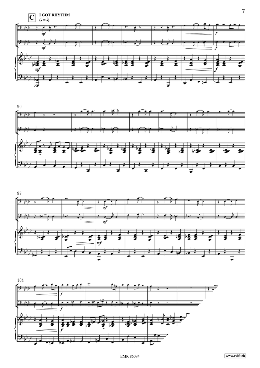 Gershwin Medley Gershwin Medley Trombone Duet scores gallery preview page 7