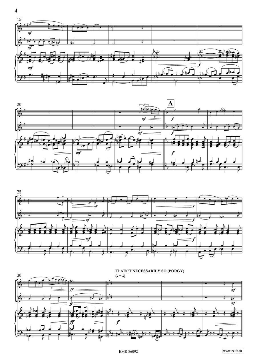 Gershwin Medley Gershwin Medley Flute Duet scores gallery preview page 4