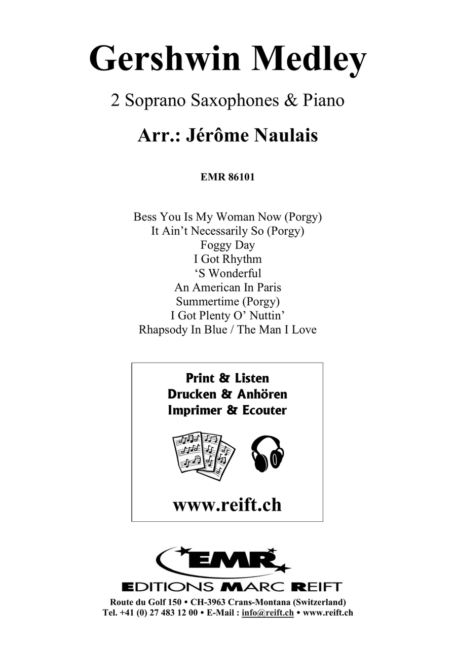 Gershwin Medley Gershwin Medley Soprano Saxophone scores gallery preview page 2