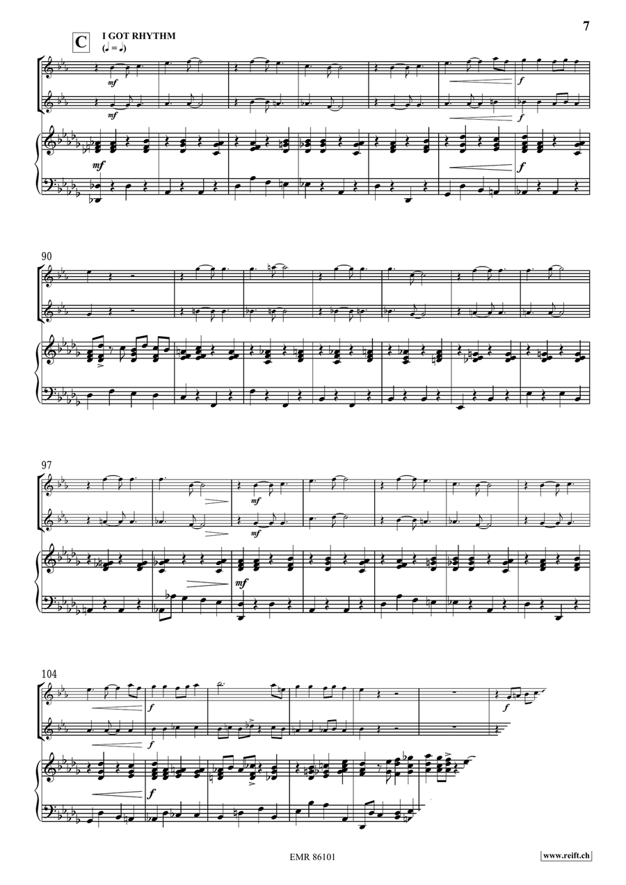 Gershwin Medley Gershwin Medley Soprano Saxophone scores gallery preview page 7