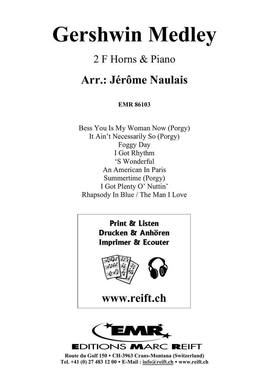 Gershwin Medley Gershwin Medley Horn scores gallery preview page 2