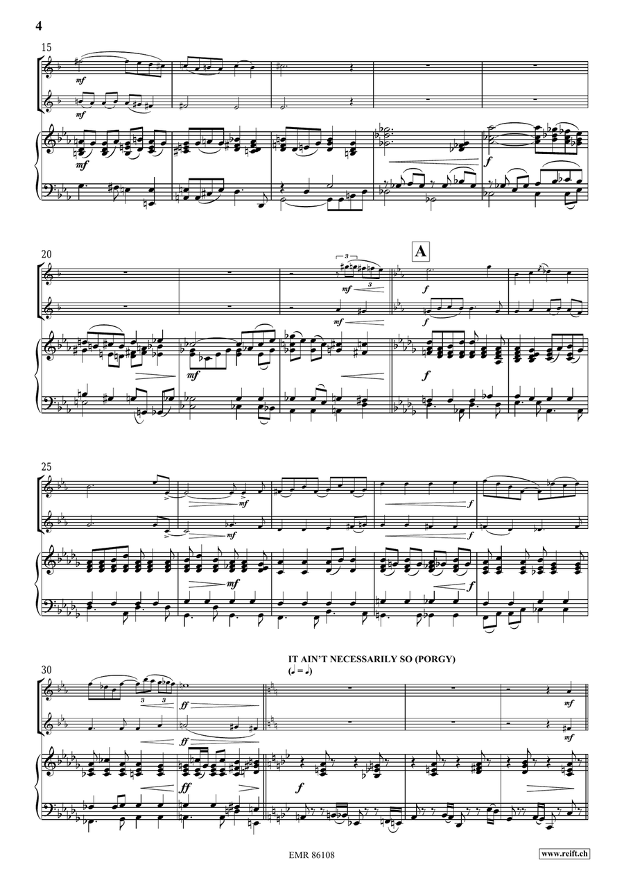 Gershwin Medley by Jerome Naulais Tenor Saxophone - Sheet Music page 4