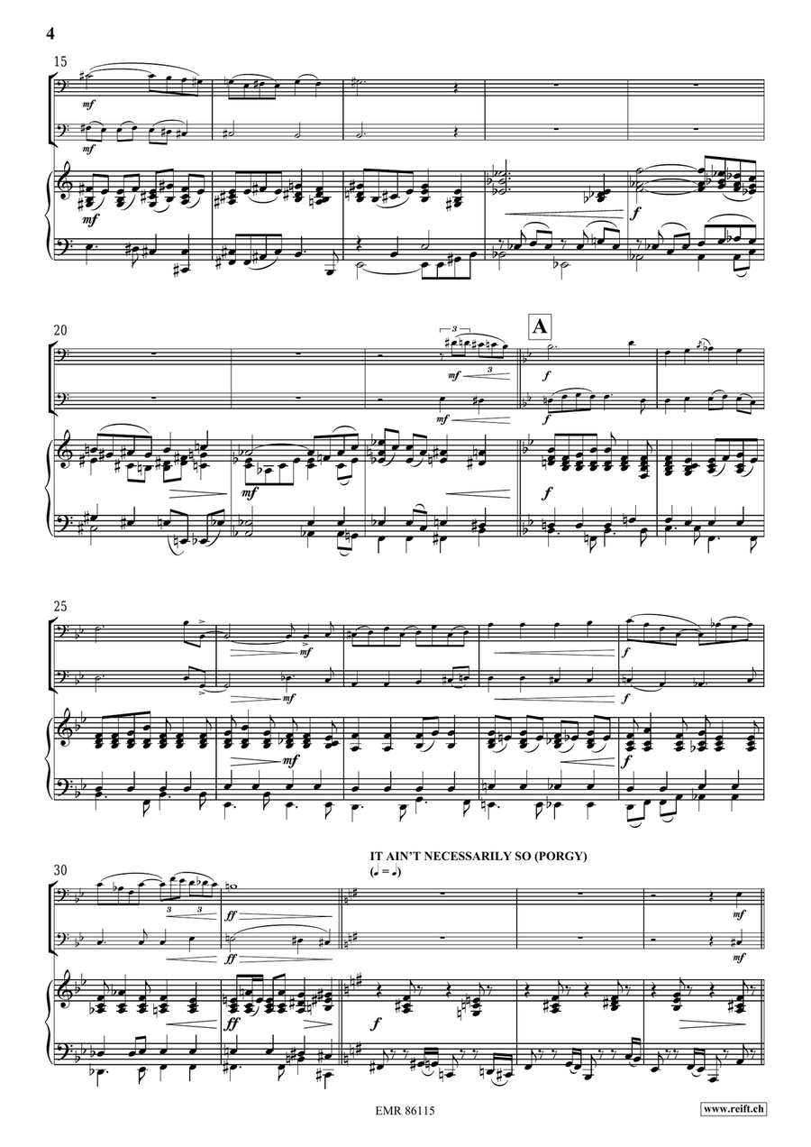 Gershwin Medley Gershwin Medley Cello scores gallery preview page 4