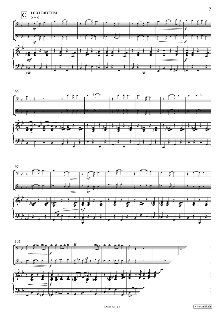 Gershwin Medley Gershwin Medley Cello scores gallery preview page 7
