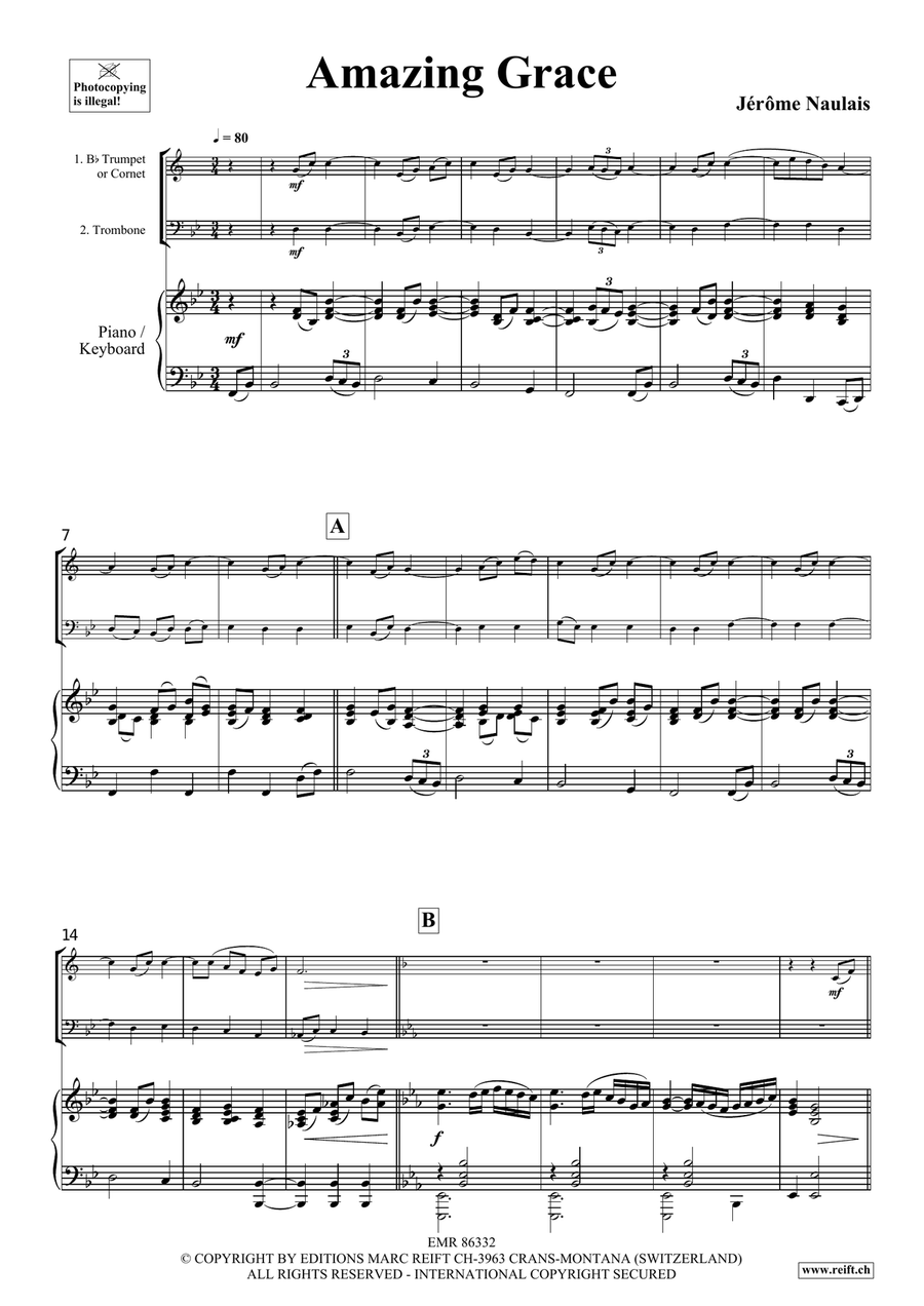 Amazing Grace Amazing Grace Cornet scores gallery preview page 4