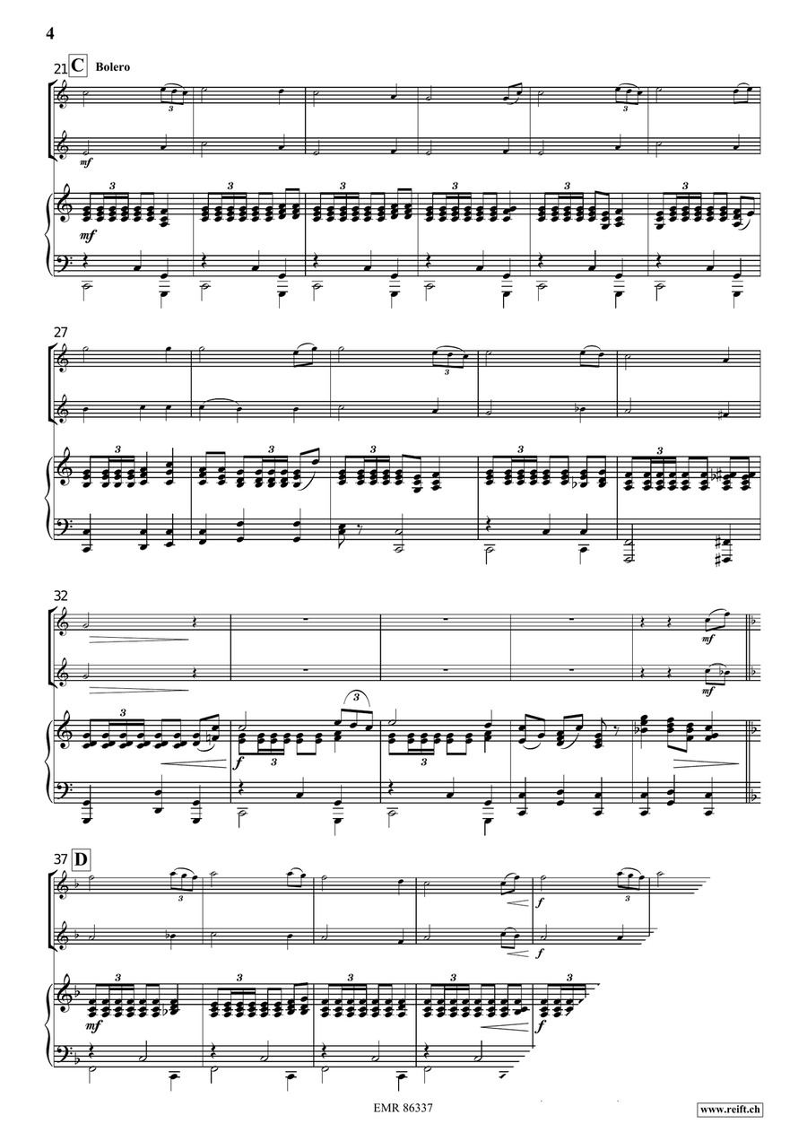 Amazing Grace Amazing Grace Flute Duet scores gallery preview page 5