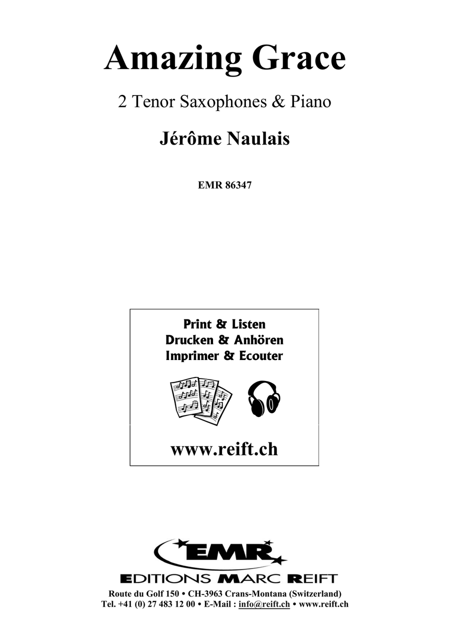 Amazing Grace Amazing Grace Tenor Saxophone scores gallery preview page 2