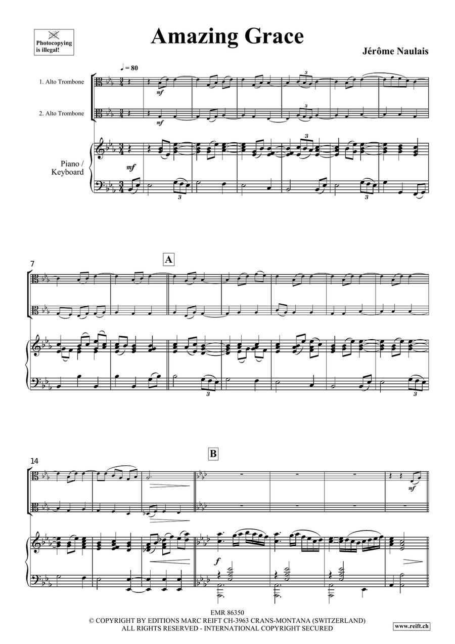 Amazing Grace Amazing Grace Piano Accompaniment scores gallery preview page 4