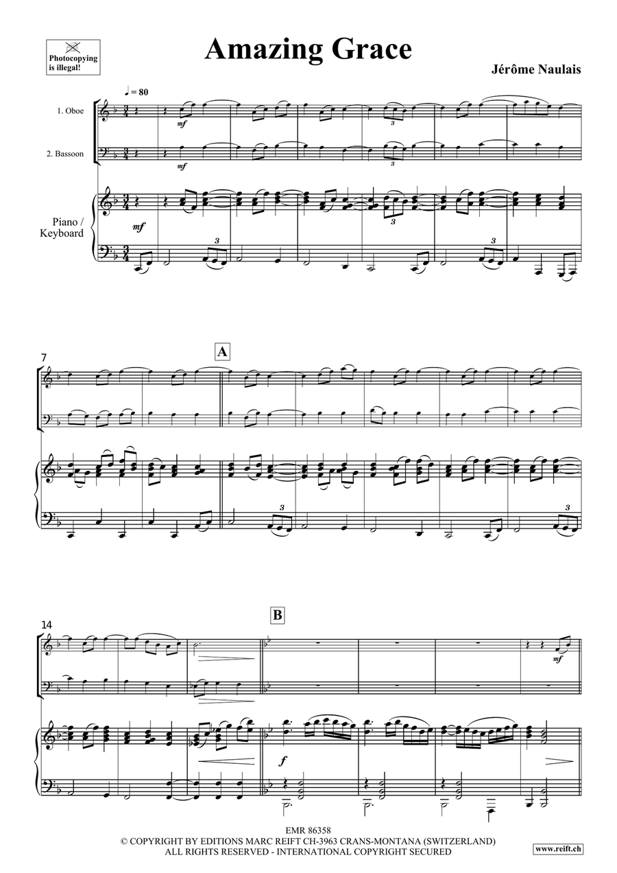 Amazing Grace Amazing Grace Bassoon scores gallery preview page 4