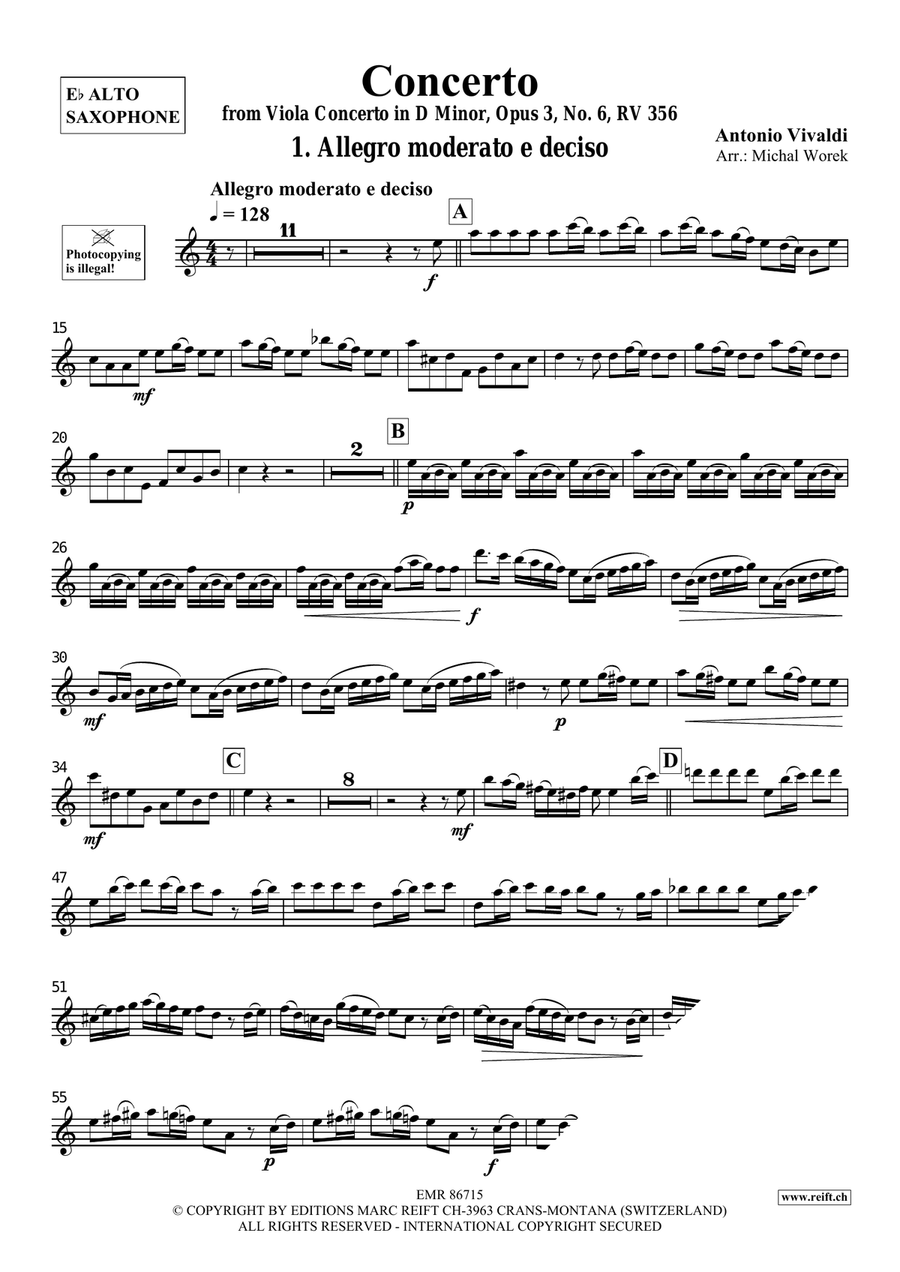 Concerto Concerto Alto Saxophone scores gallery preview page 3