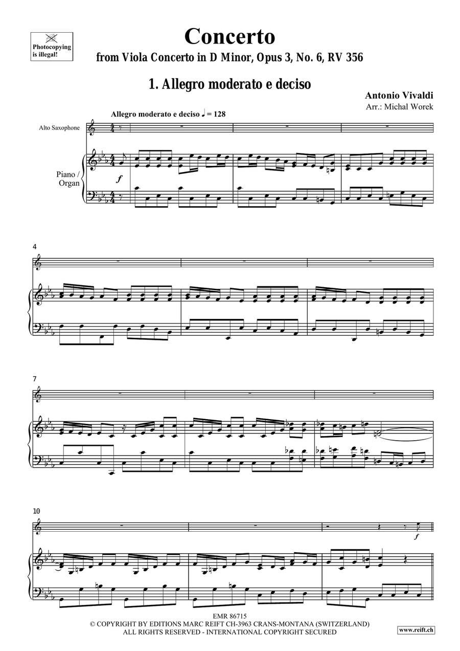 Concerto Concerto Alto Saxophone scores gallery preview page 4