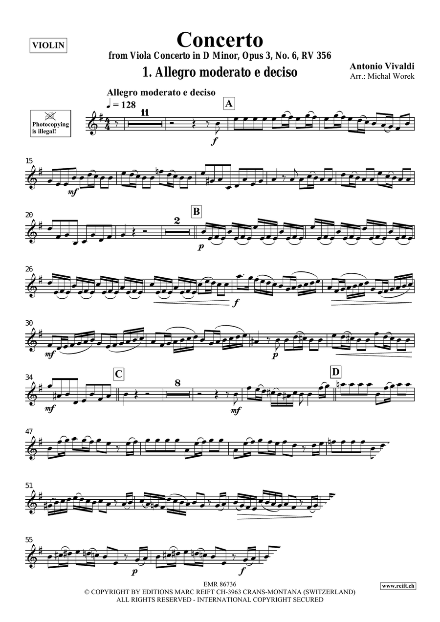 Concerto Concerto Violin Solo scores gallery preview page 3