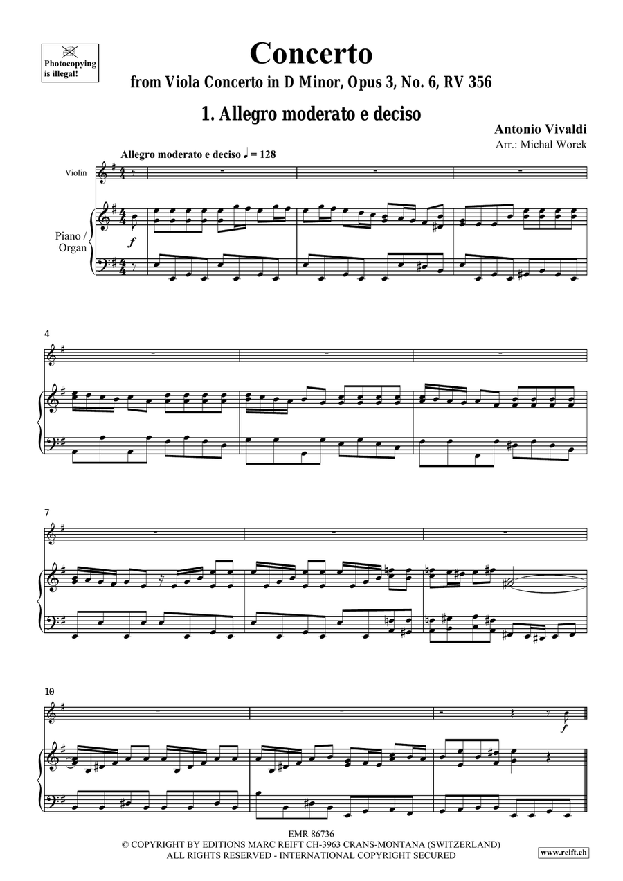 Concerto Concerto Violin Solo scores gallery preview page 4