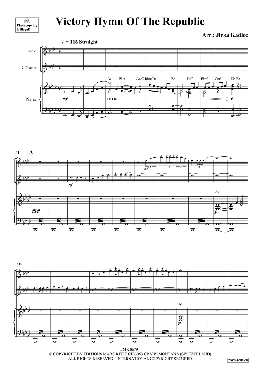 Victory Hymn Of The Republic Piccolo scores gallery preview page 3