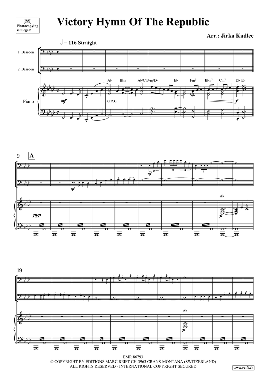 Victory Hymn Of The Republic Bassoon scores gallery preview page 3