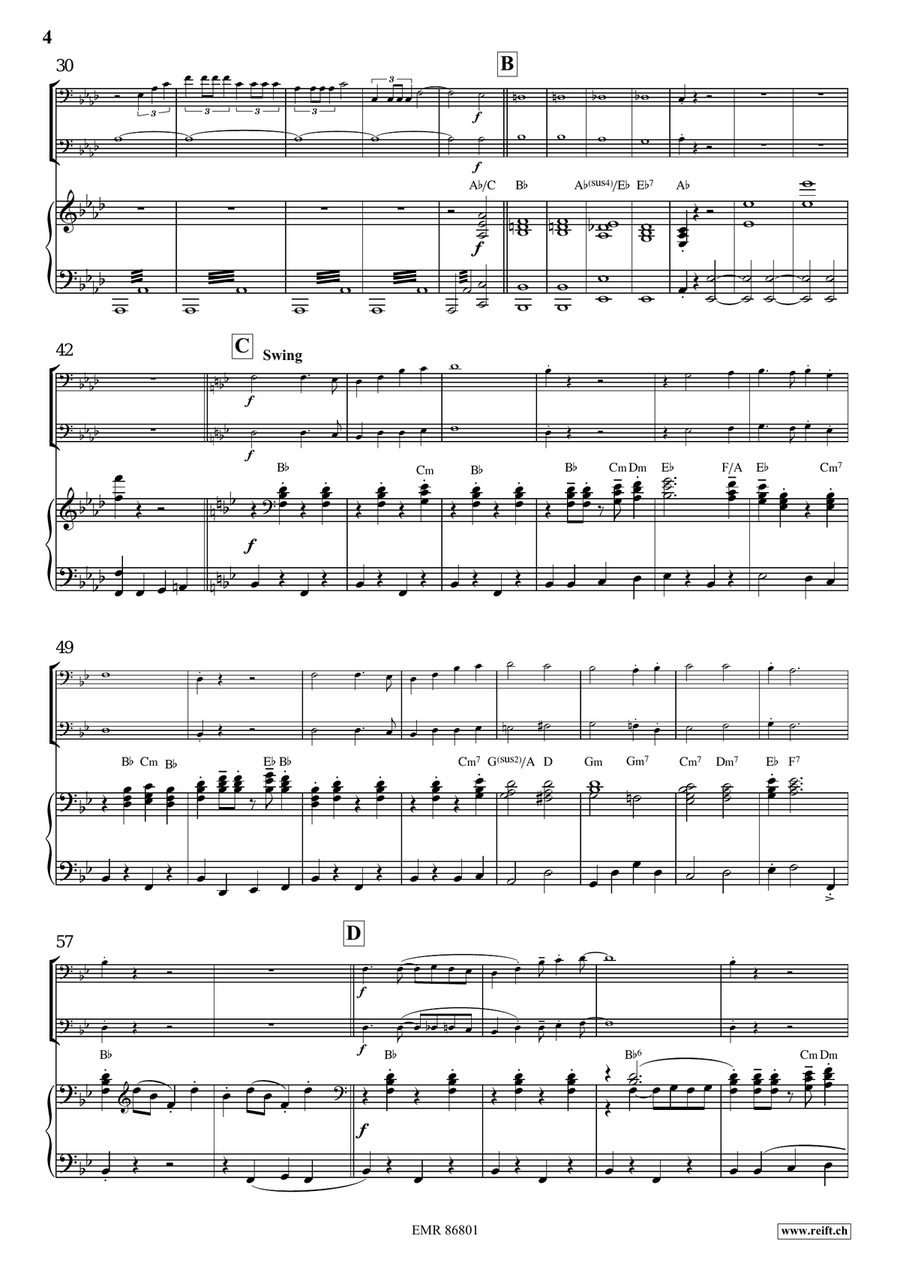 Victory Hymn Of The Republic Trombone Duet scores gallery preview page 4