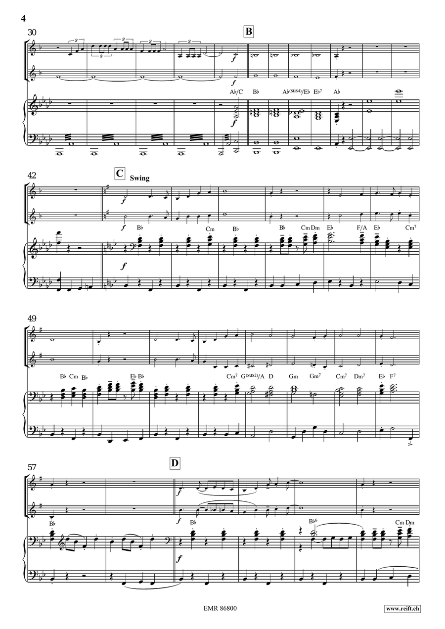 Victory Hymn Of The Republic Horn scores gallery preview page 4