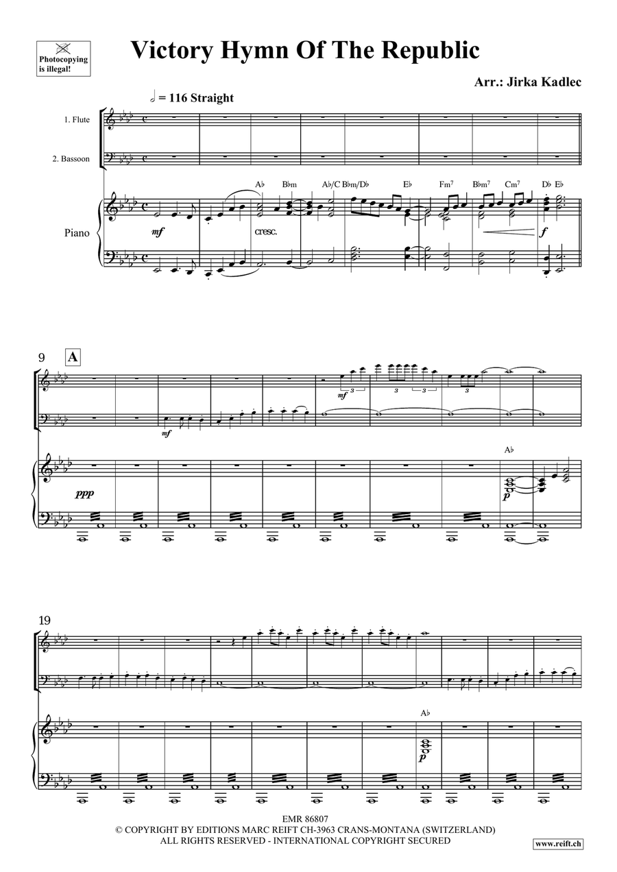 Victory Hymn Of The Republic Bassoon scores gallery preview page 3