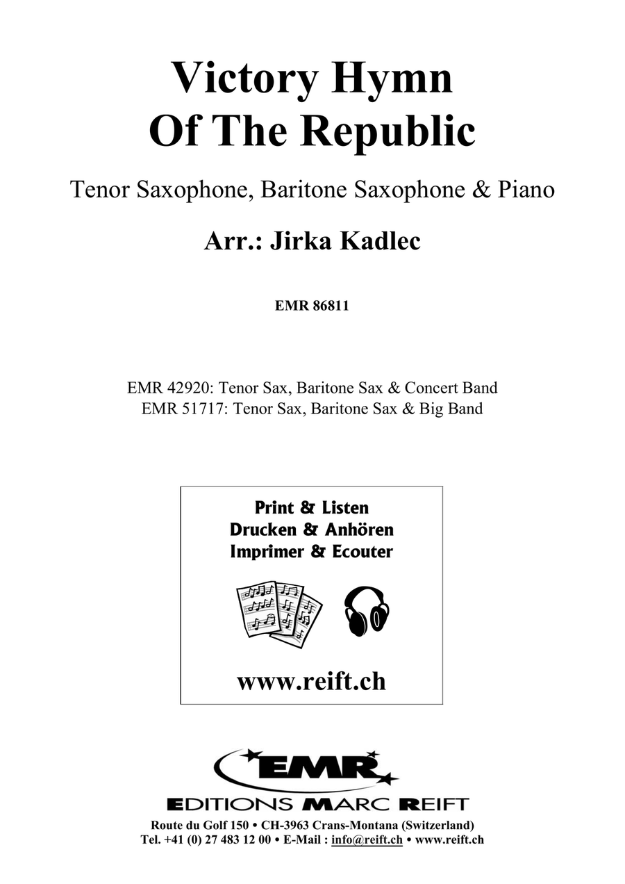 Victory Hymn Of The Republic Tenor Saxophone scores gallery preview page 2