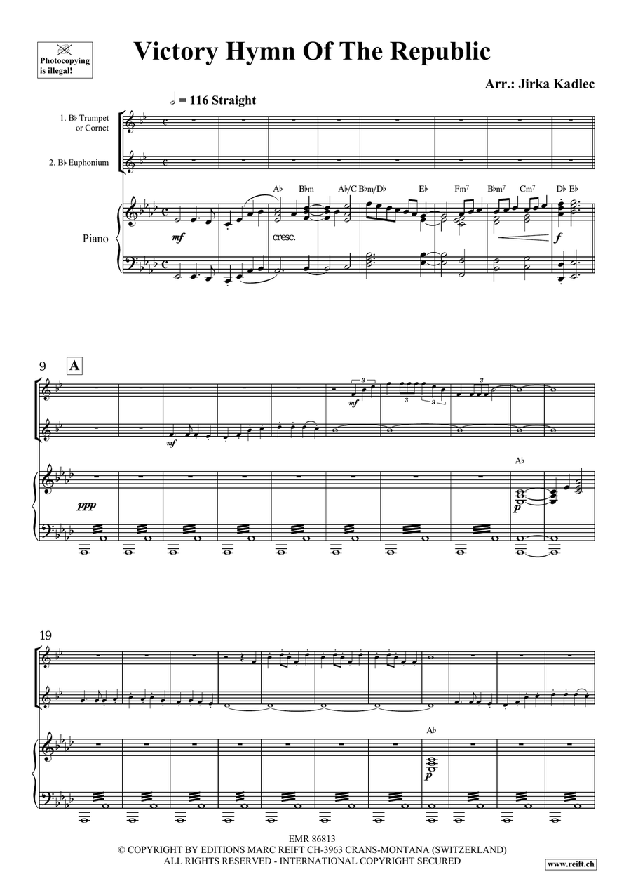Victory Hymn Of The Republic Cornet scores gallery preview page 3