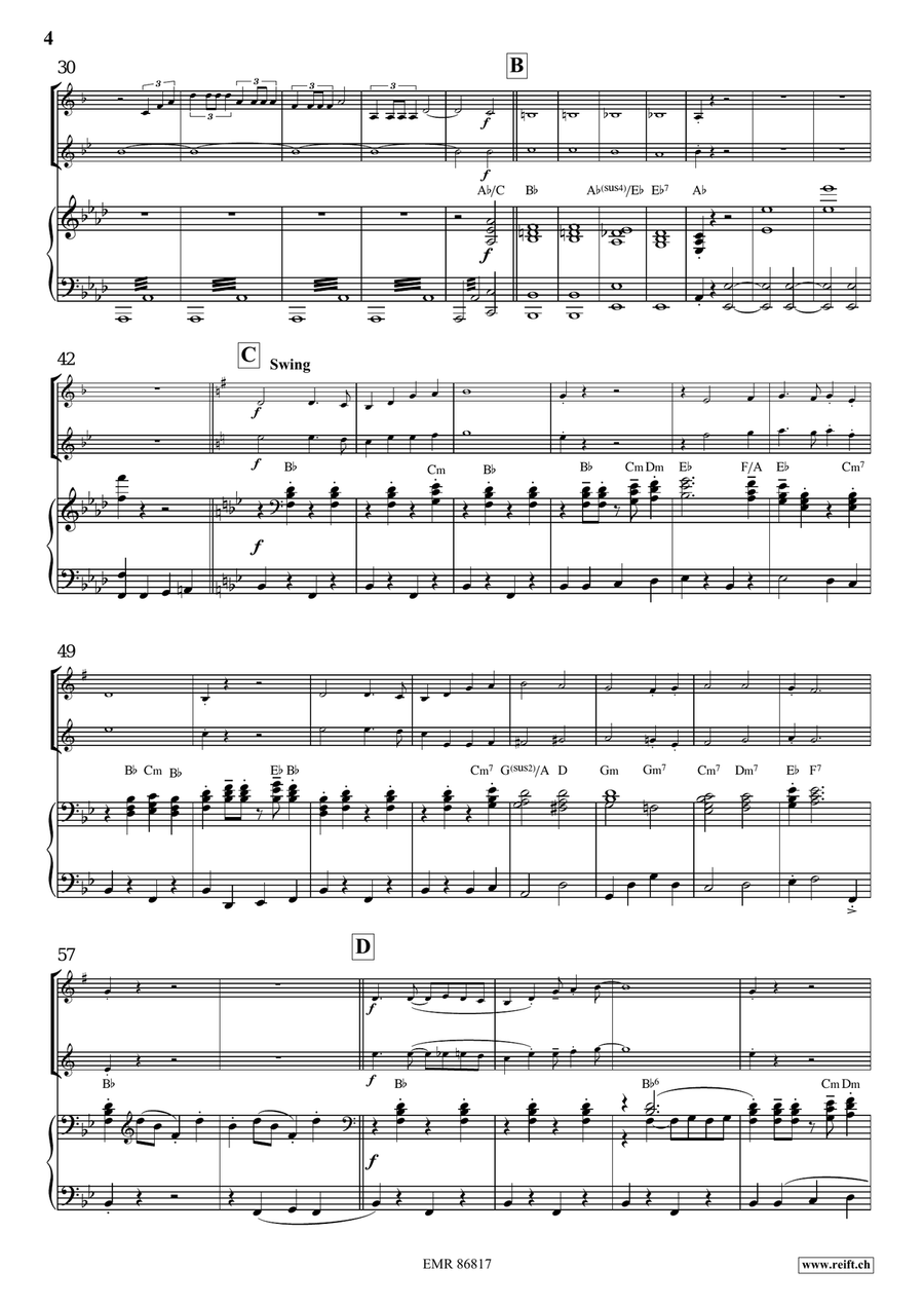 Victory Hymn Of The Republic Euphonium scores gallery preview page 4