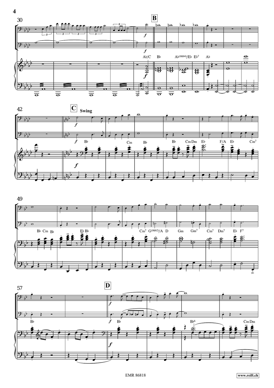 Victory Hymn Of The Republic Trombone scores gallery preview page 4