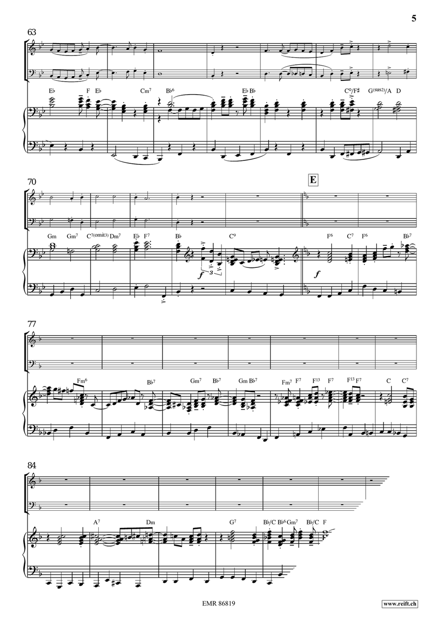Victory Hymn Of The Republic Piano Trio scores gallery preview page 5