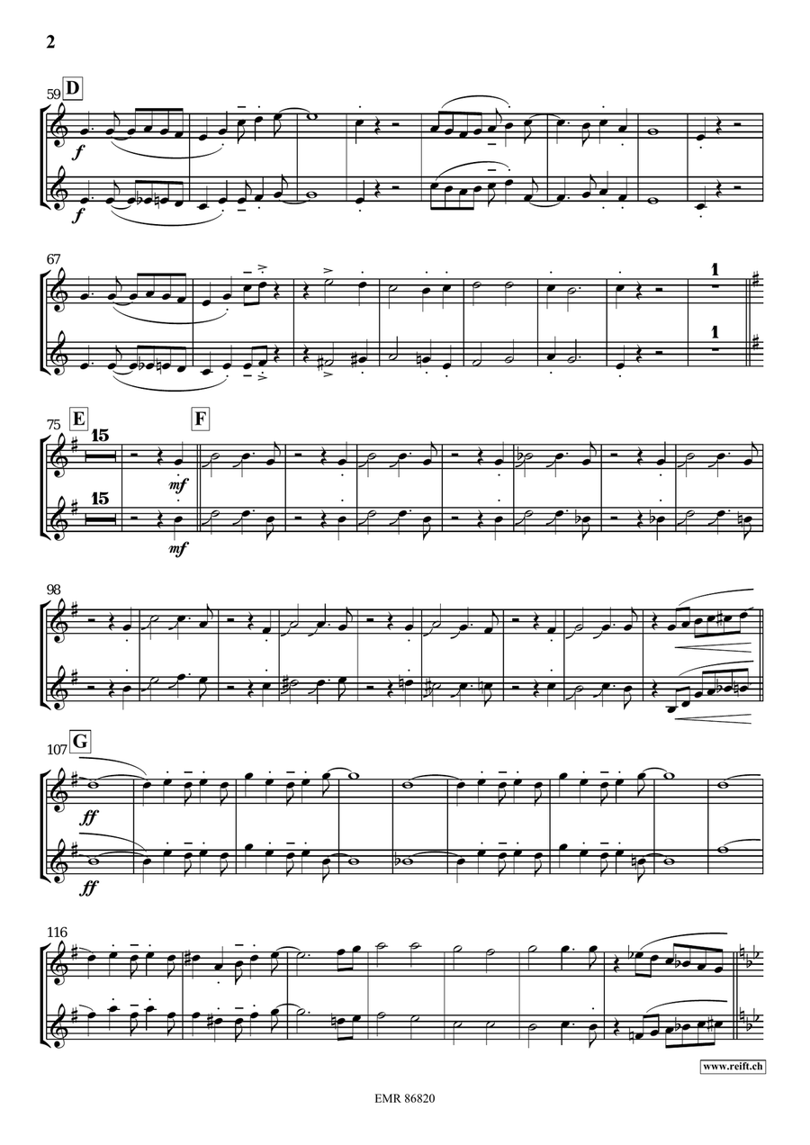 Victory Hymn Of The Republic Clarinet scores gallery preview page 4